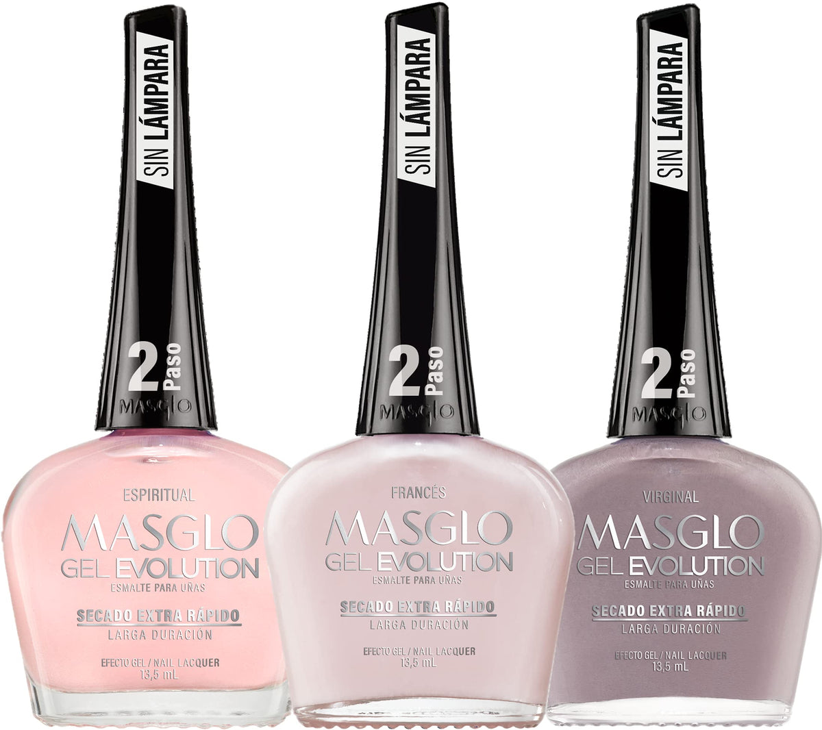 MASGLO Gel Evolution three-polish set for versatile at-home gel-like color.