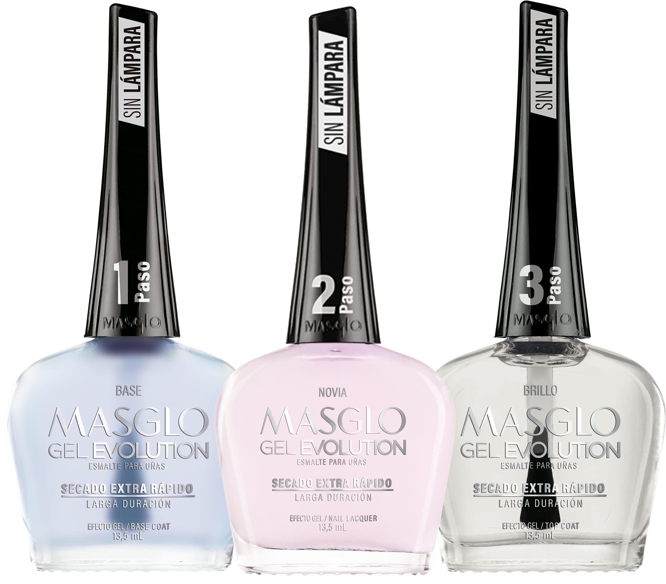 MASGLO Gel Evolution set packaging close-up for at-home manicure