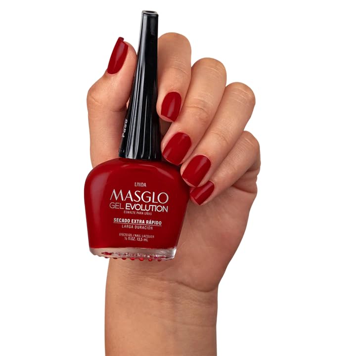 Masglo Gel Evolution Tiza polish with crisp color for chic nails