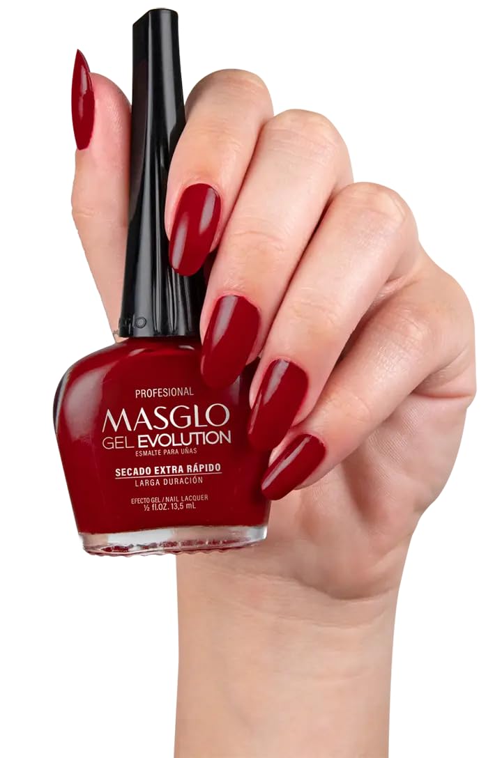 MASGLO Gel Evolution World of Love Snow nail color for crisp, lasting elegance.