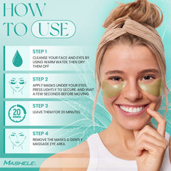 MASHELE Fine Lines and Wrinkles Pads support hydration and a youthful-looking under-eye area.