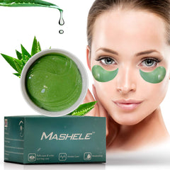 MASHELE Korean 60pcs Aloe Vera Under-Eye Patches deliver hydration for refreshed, bright eyes.