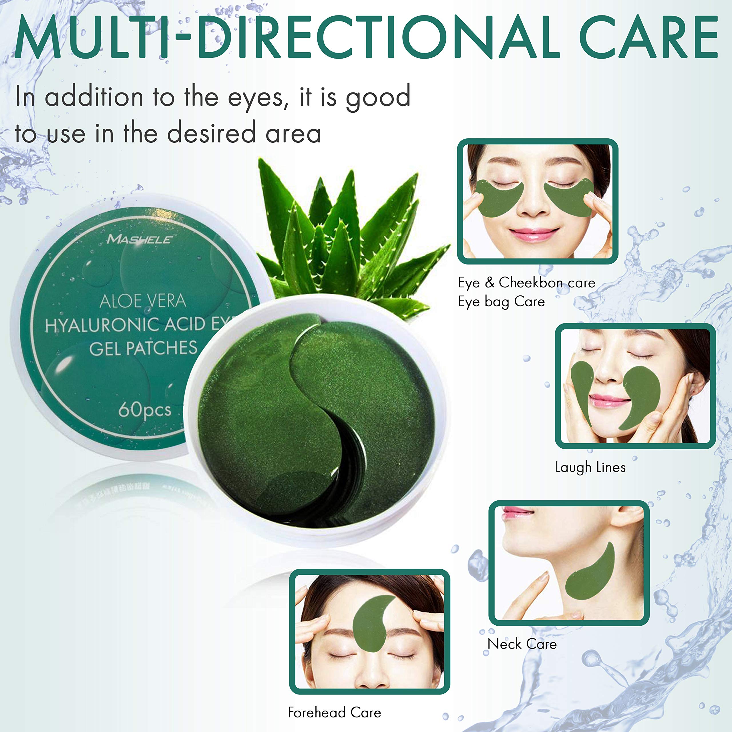 MASHELE Under-Eye Patches suitable for men and women for everyday use.