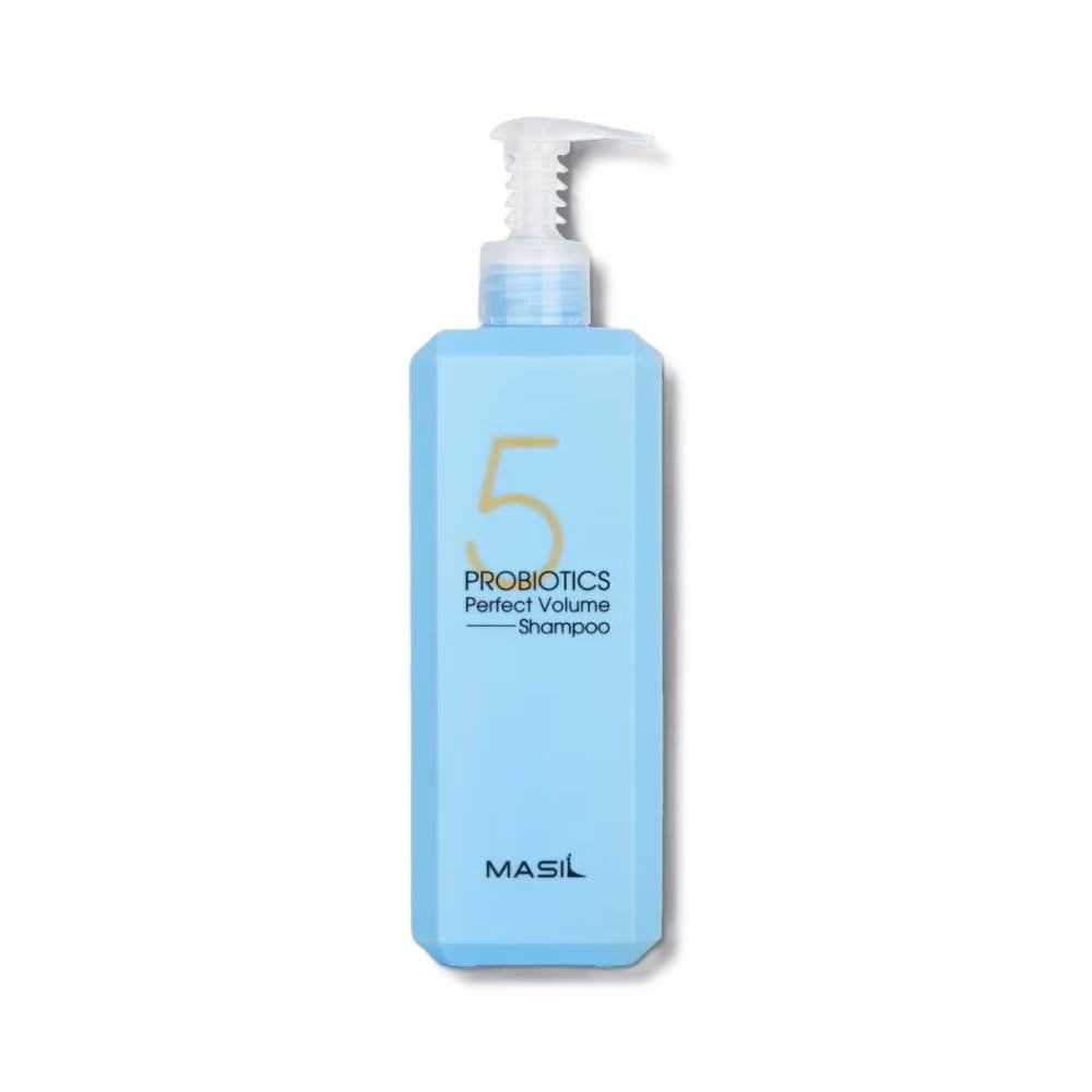 MASIL 5 Probiotics Perfect Volume Shampoo bottle ready for daily cleansing and volume boost.