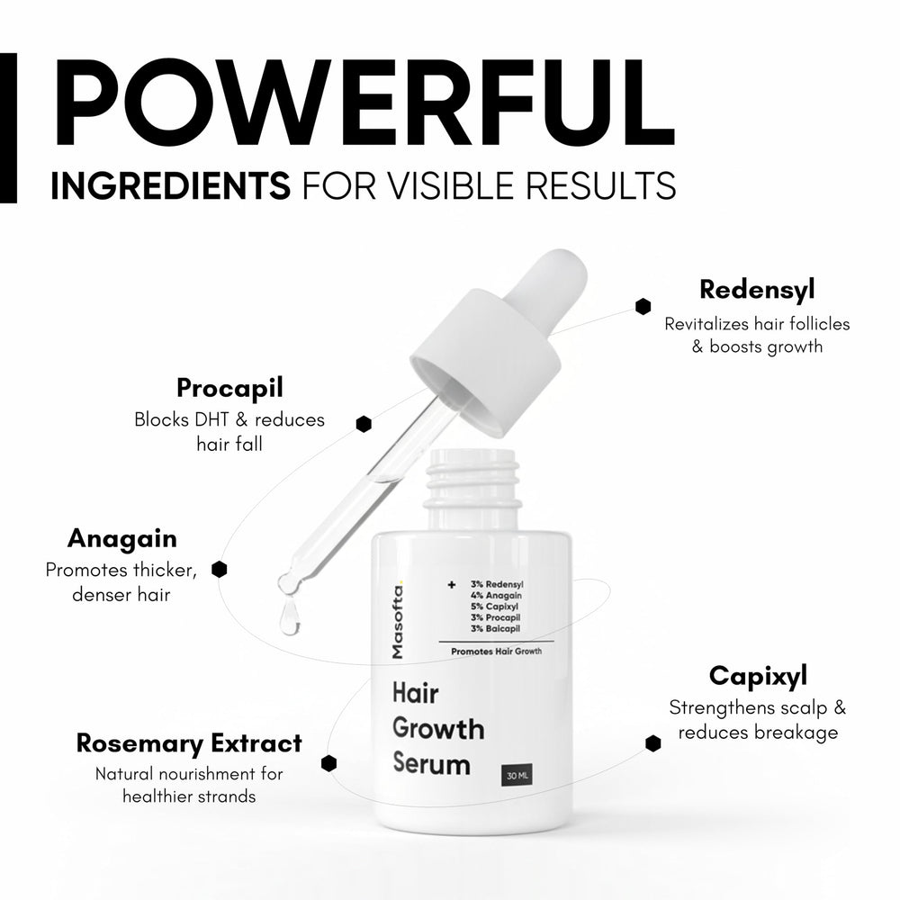 Masofta serum being pumped on the scalp for gentle massage