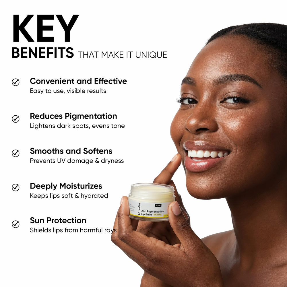 Masofta SPF 30 PA Lip Balm shields lips from UV rays