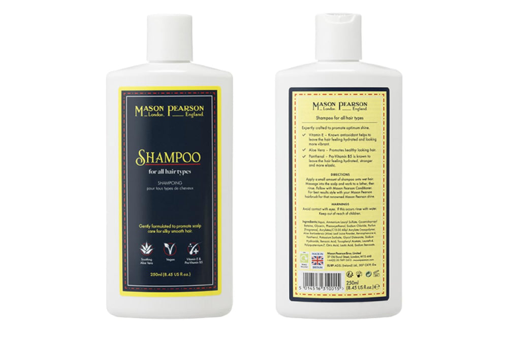 Mason Pearson Shampoo 8.4-ounce packaging ready for daily use and travel.