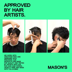 Mason’s Pomade Sea Salt Spray creates beachy waves for effortless styling.