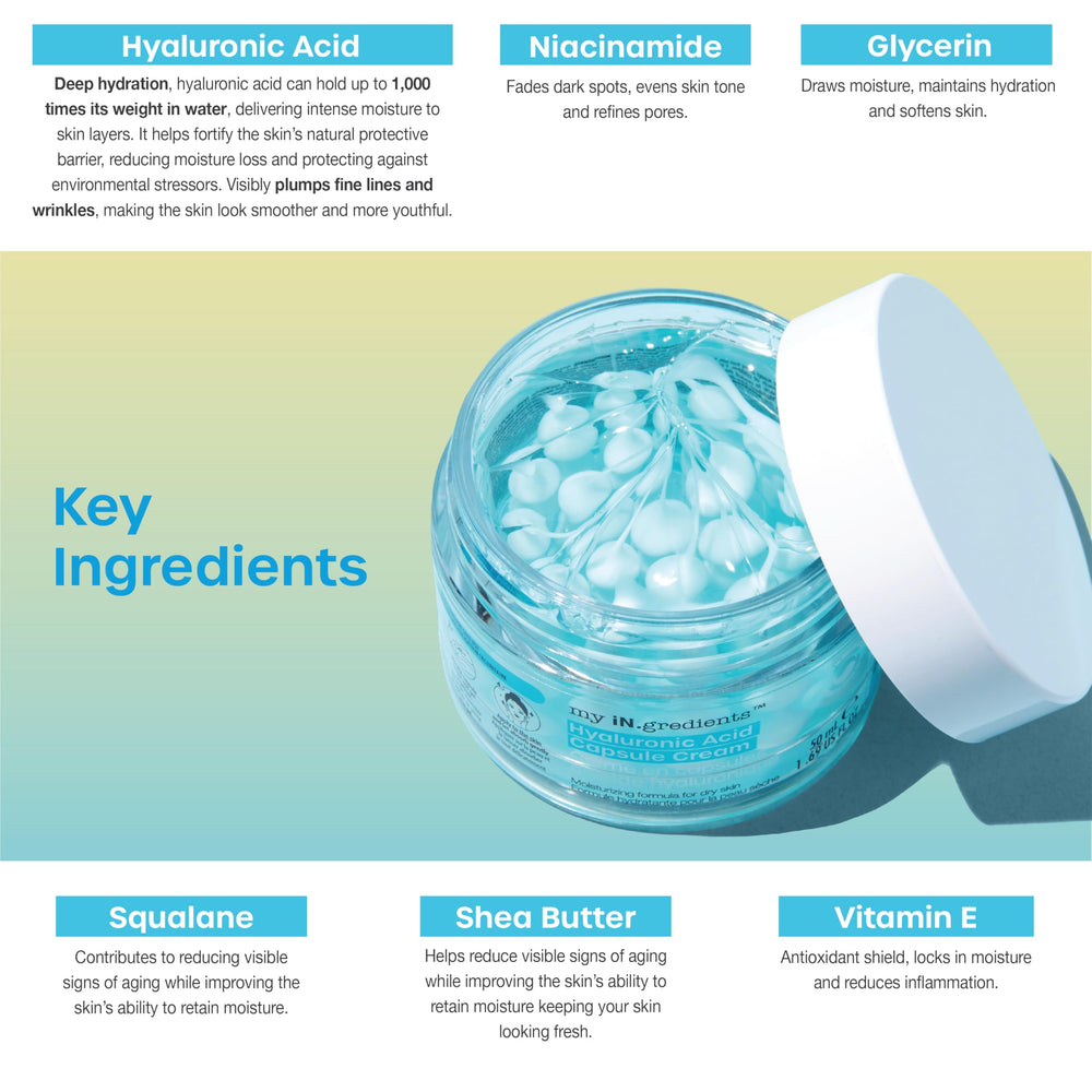masque-bar hyaluronic acid capsule cream application demonstrates quick absorption