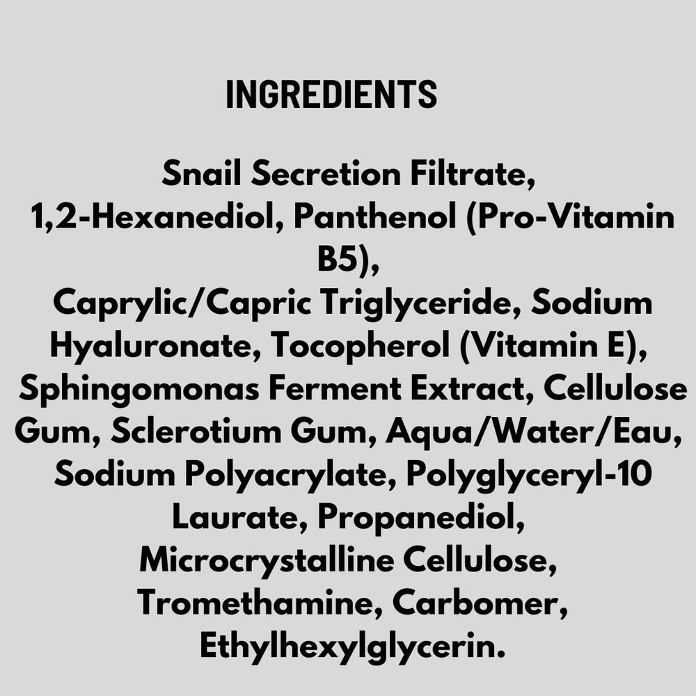 Masque Bar Snail Mucin Serum 95% concentration highlights hydration.
