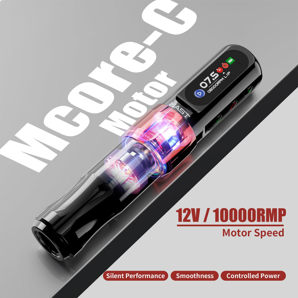 MAST TATTOO Tour2 Pro lightweight 111g design reduces fatigue during long sessions