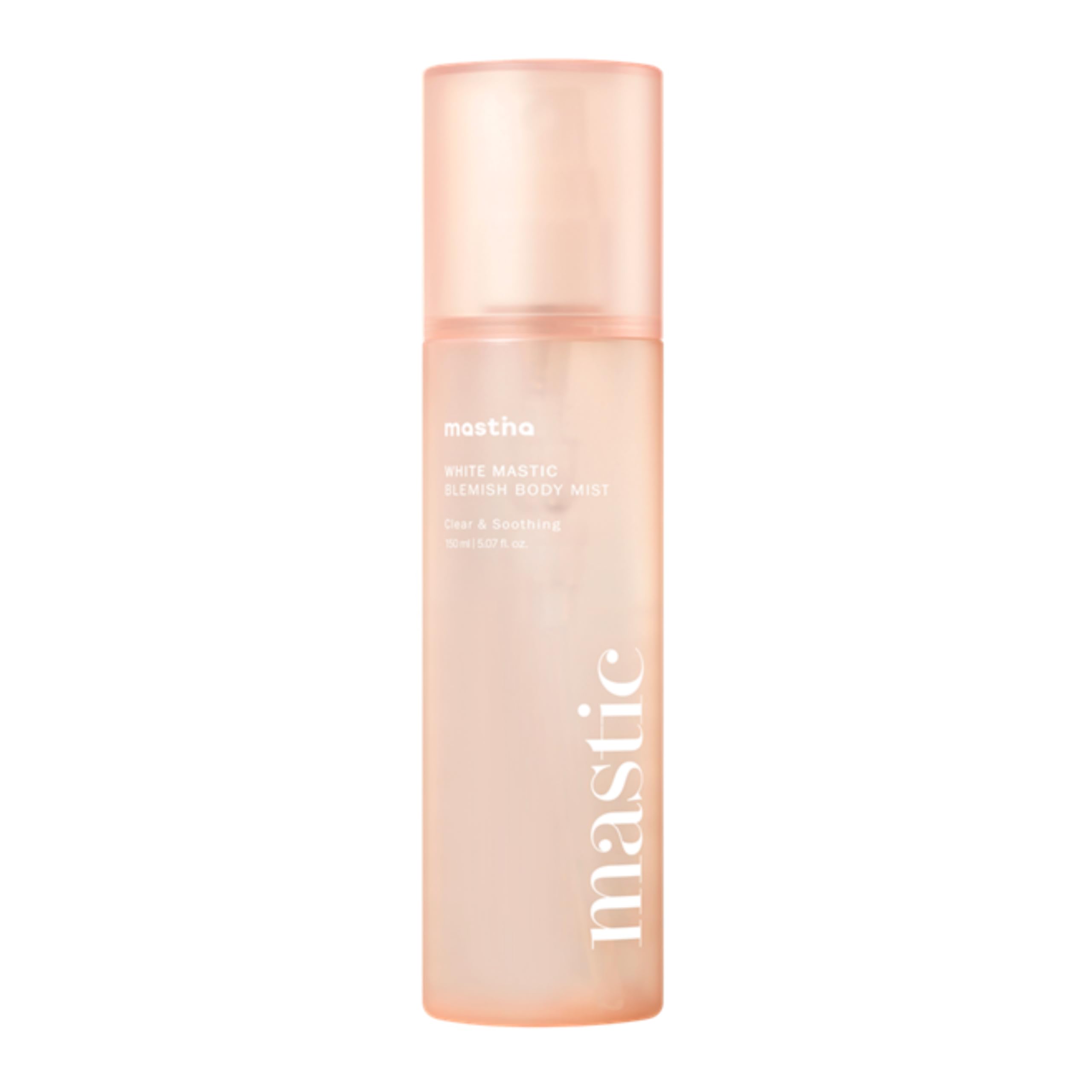 MASTINA White Mastic Cooling Body Mist bottle front for quick hydration
