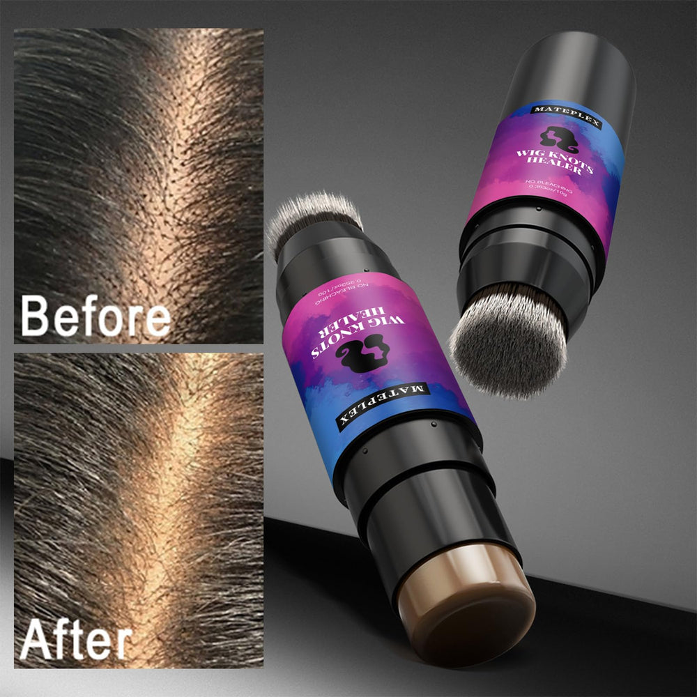 Mateplex Wig Knot Concealer lace-grid coverage demonstrates effective knot hiding.