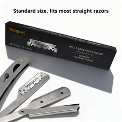 MATGICOL platinum-chromium edge coating for smoother shaving results.