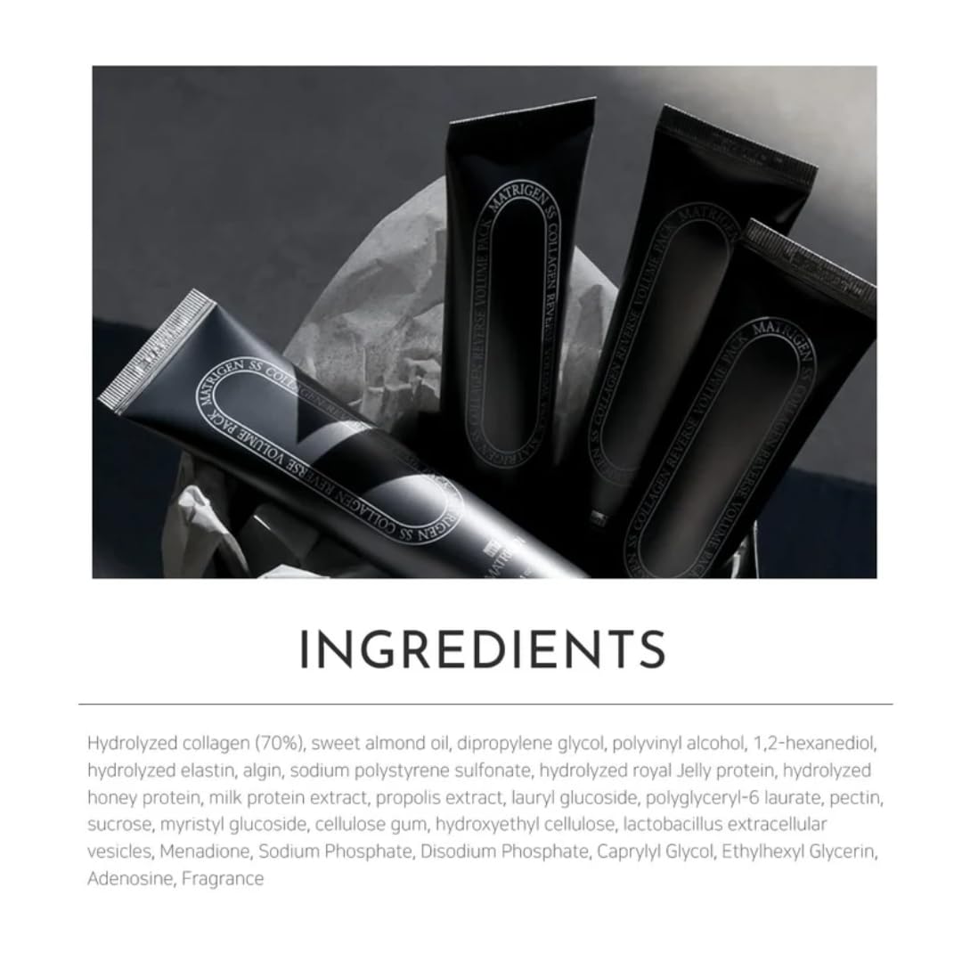 Matrifeelgen Reverse Volume Collagen Mask after-use glow suggests firmer-looking skin.