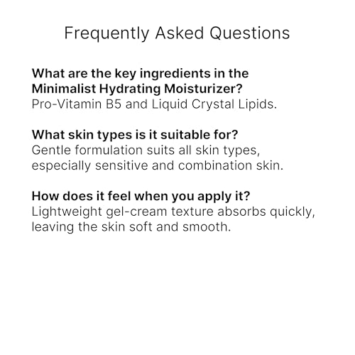 MATTER OF FACT Minimalist Hydrating Moisturizer daily-use friendly texture.