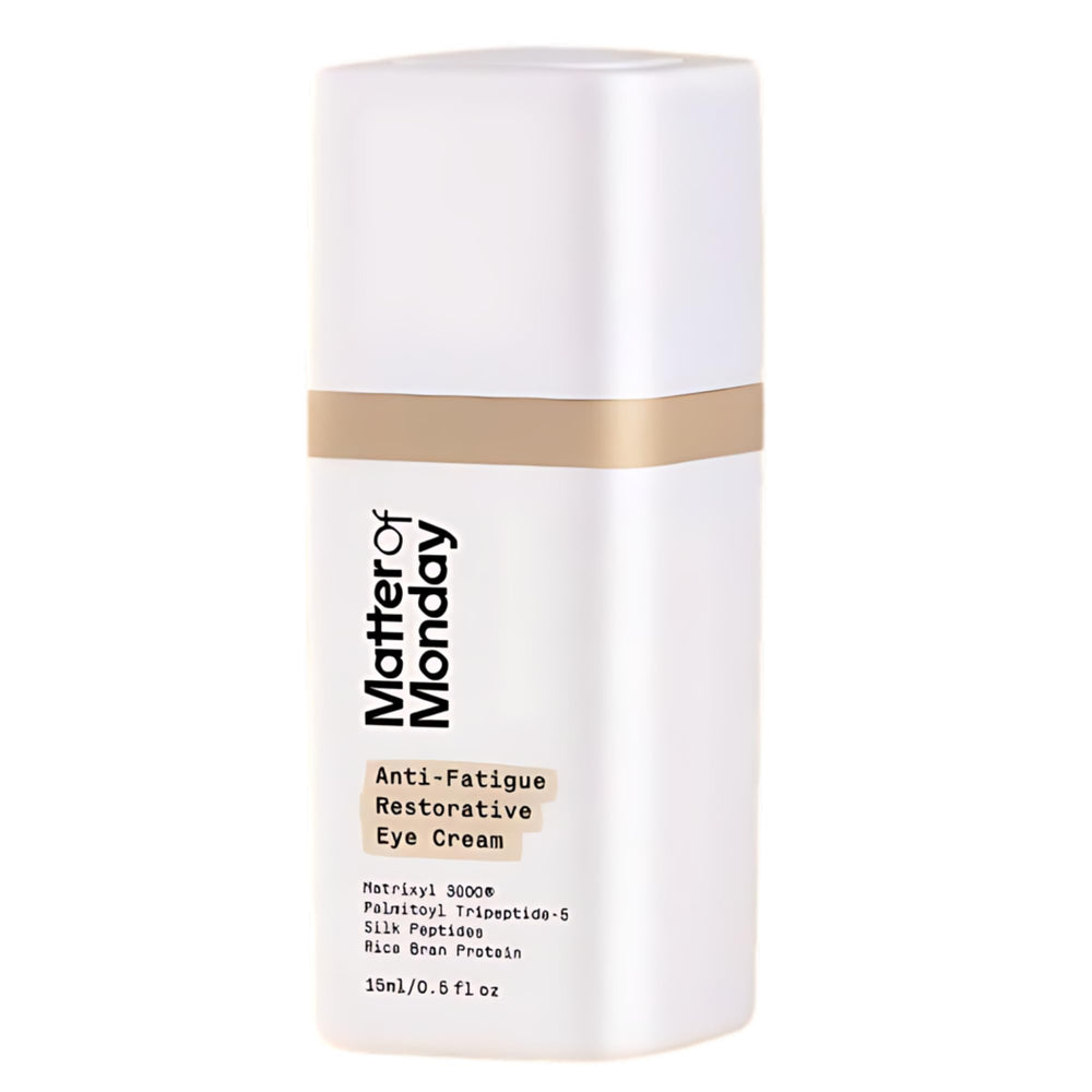Matter of Monday anti-fatigue eye cream with peptide power for refreshed eyes.