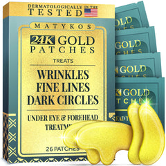 Matykos forehead patches in packaging, designed to smooth lines in your daily routine.