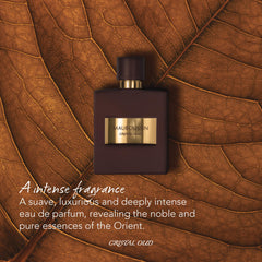 Mauboussin Pour Lui Crystal Oud heart note incense suggests oriental depth.