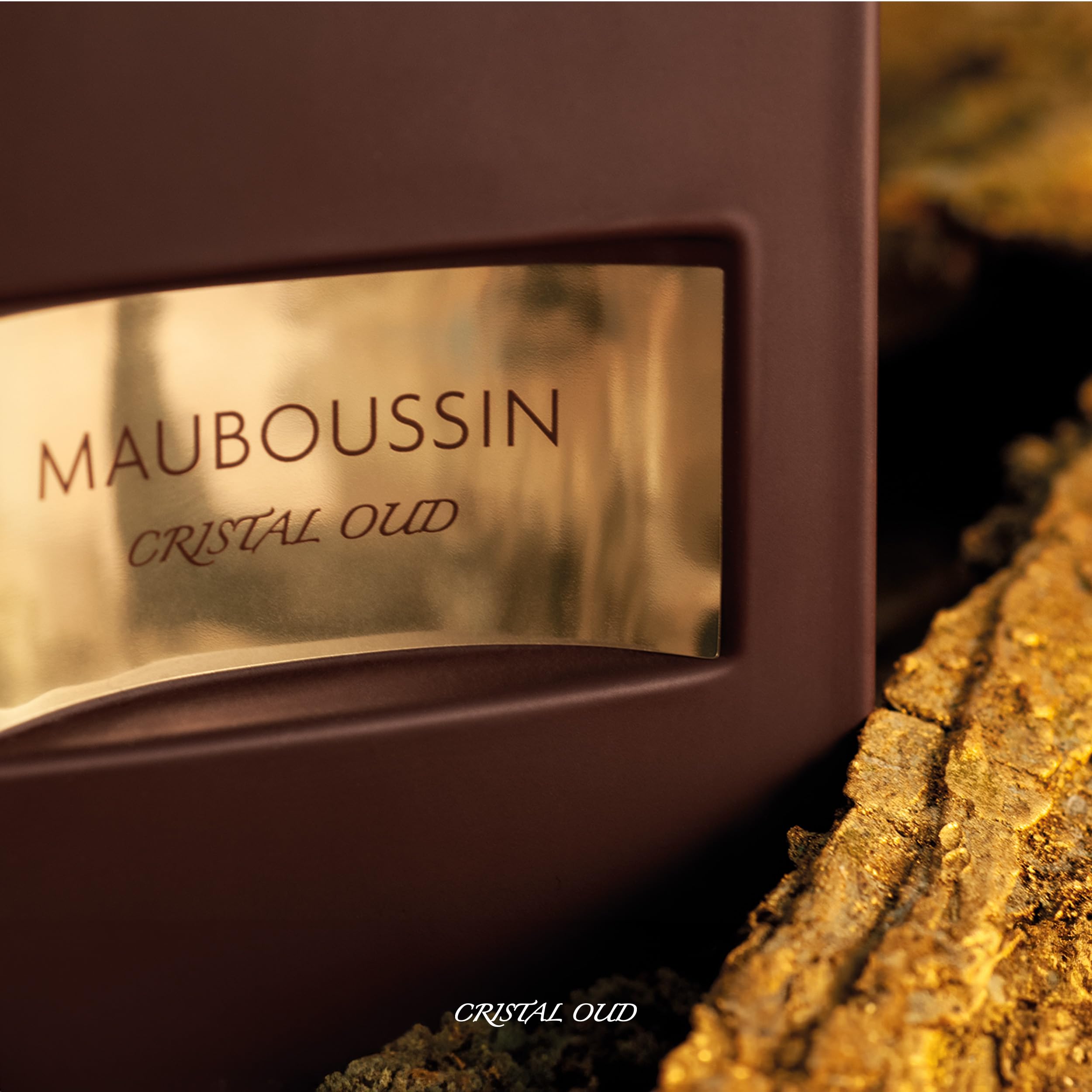 Mauboussin Pour Lui Crystal Oud packaging hints at luxurious gifting.