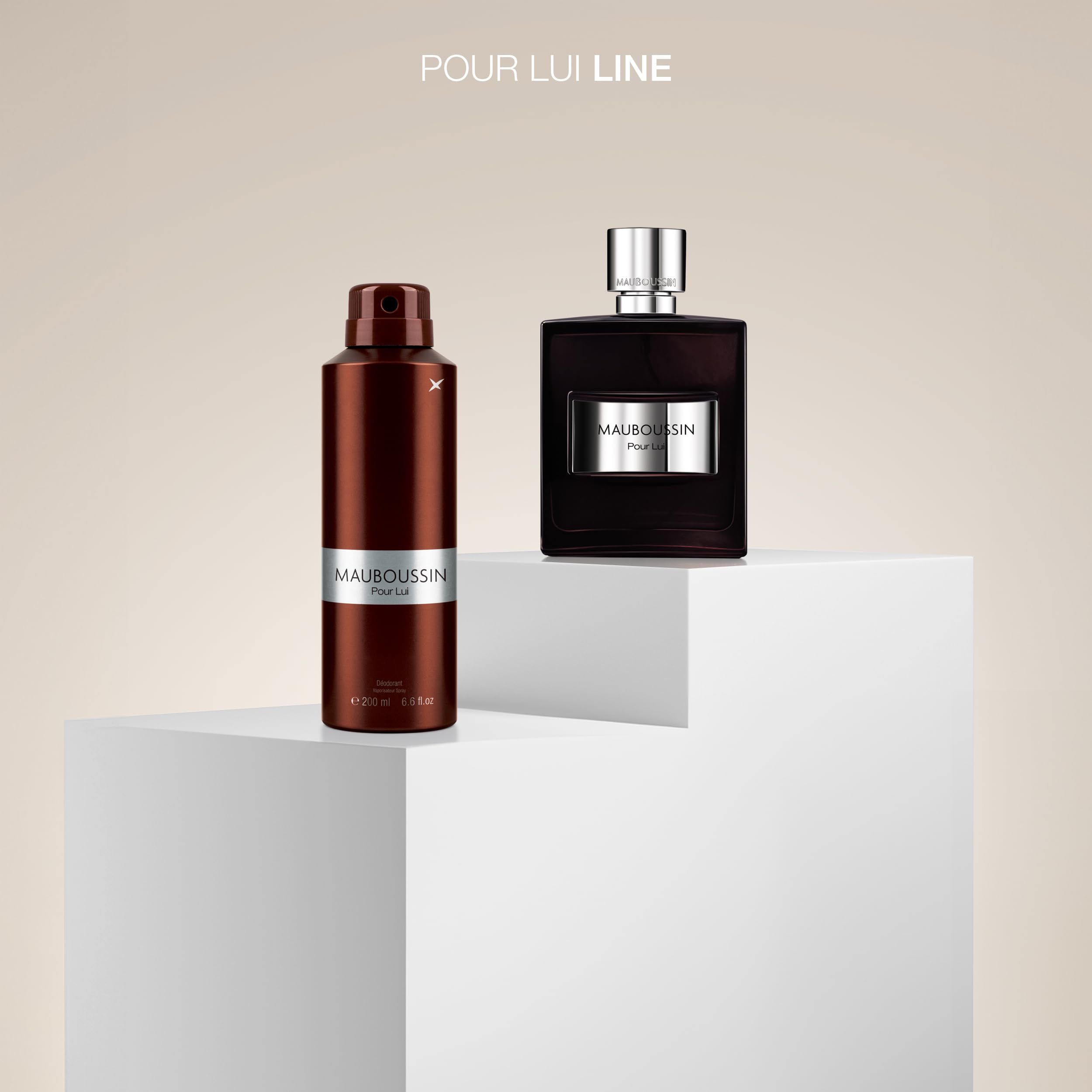 Mauboussin Pour Lui logo and label closeup emphasizes authenticity