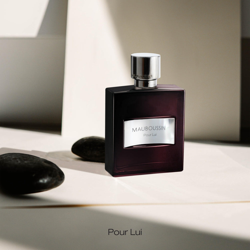 Mauboussin Pour Lui ebony base conveys depth and lasting presence