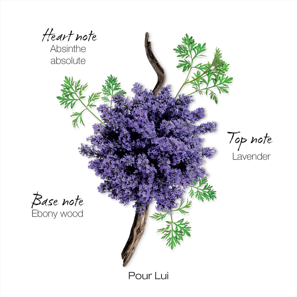 Mauboussin Pour Lui lavender note visual hints at fresh, refined opening