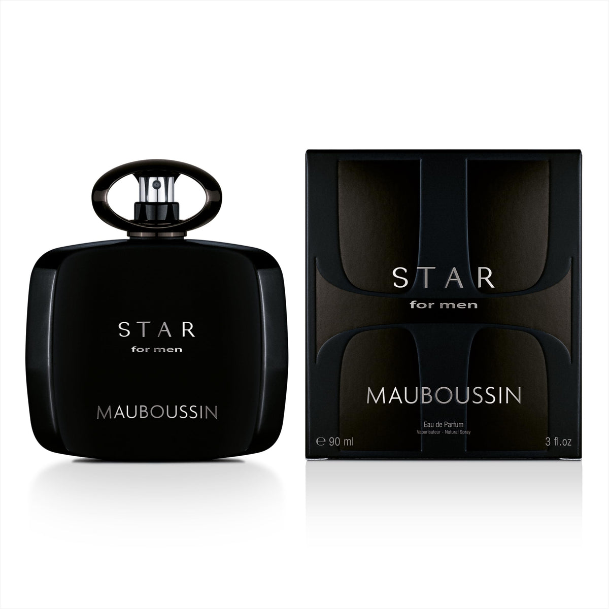 Mauboussin Star For Men bottle closeup highlights refined elegance for confident style