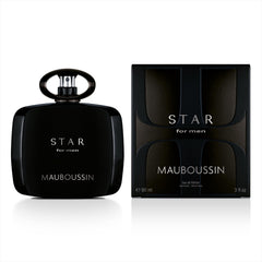 Mauboussin Star For Men bottle closeup highlights refined elegance for confident style