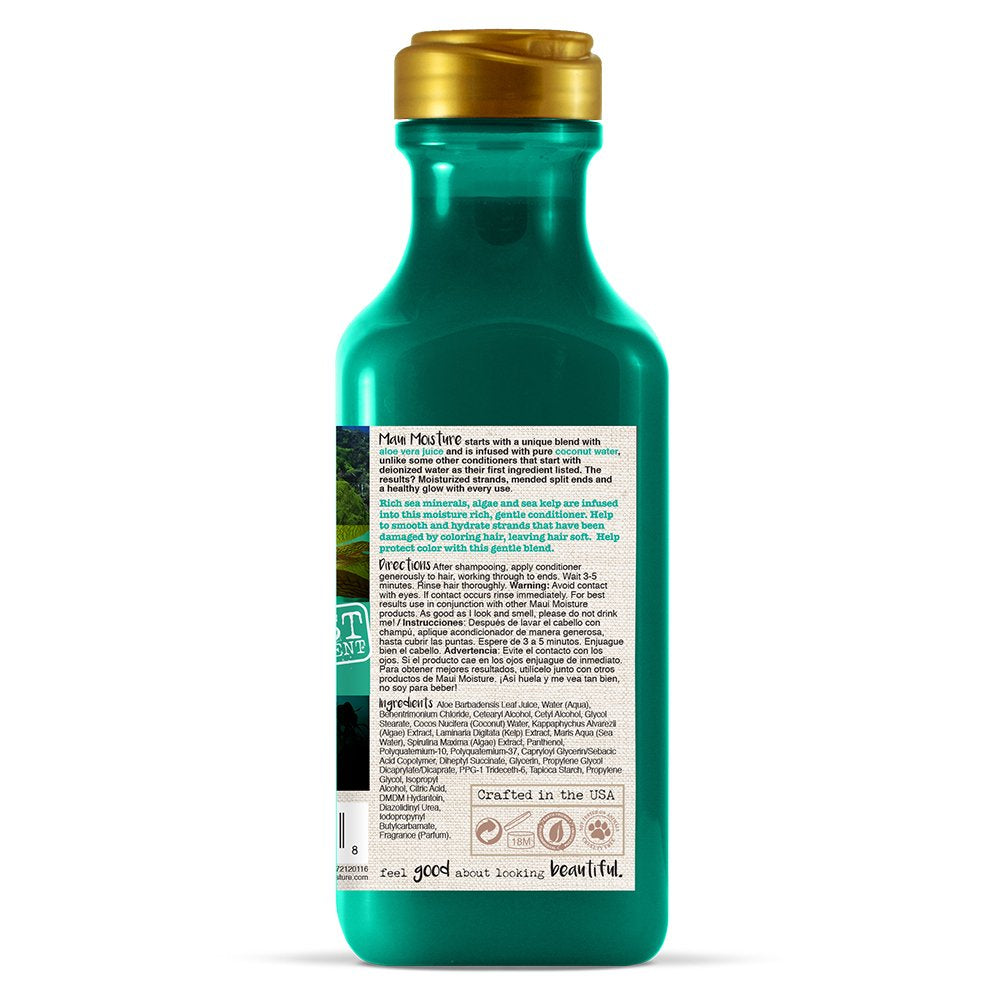 Maui Moisture Color Protect conditioner texture close-up for creamy consistency.