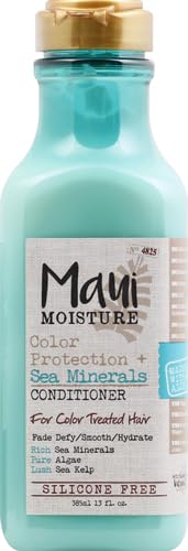 Maui Moisture Color Protect back label showing silicone- and gluten-free ingredients.