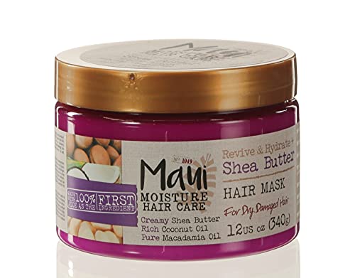Weekly treatment ritual with Maui Moisture mask revives dry strands.