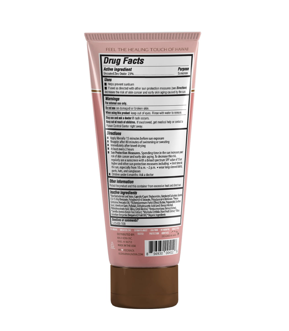 Maui Vera SPF 50 sunscreen being dispensed for easy outdoor application
