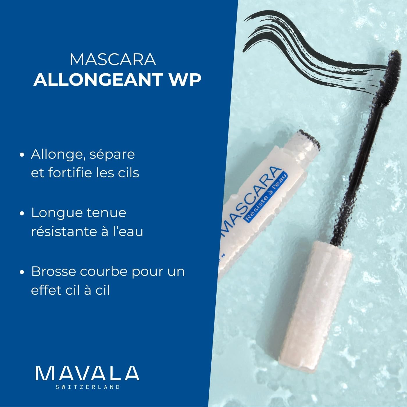 MAVALA packaging with ergonomic cap design for easy handling.