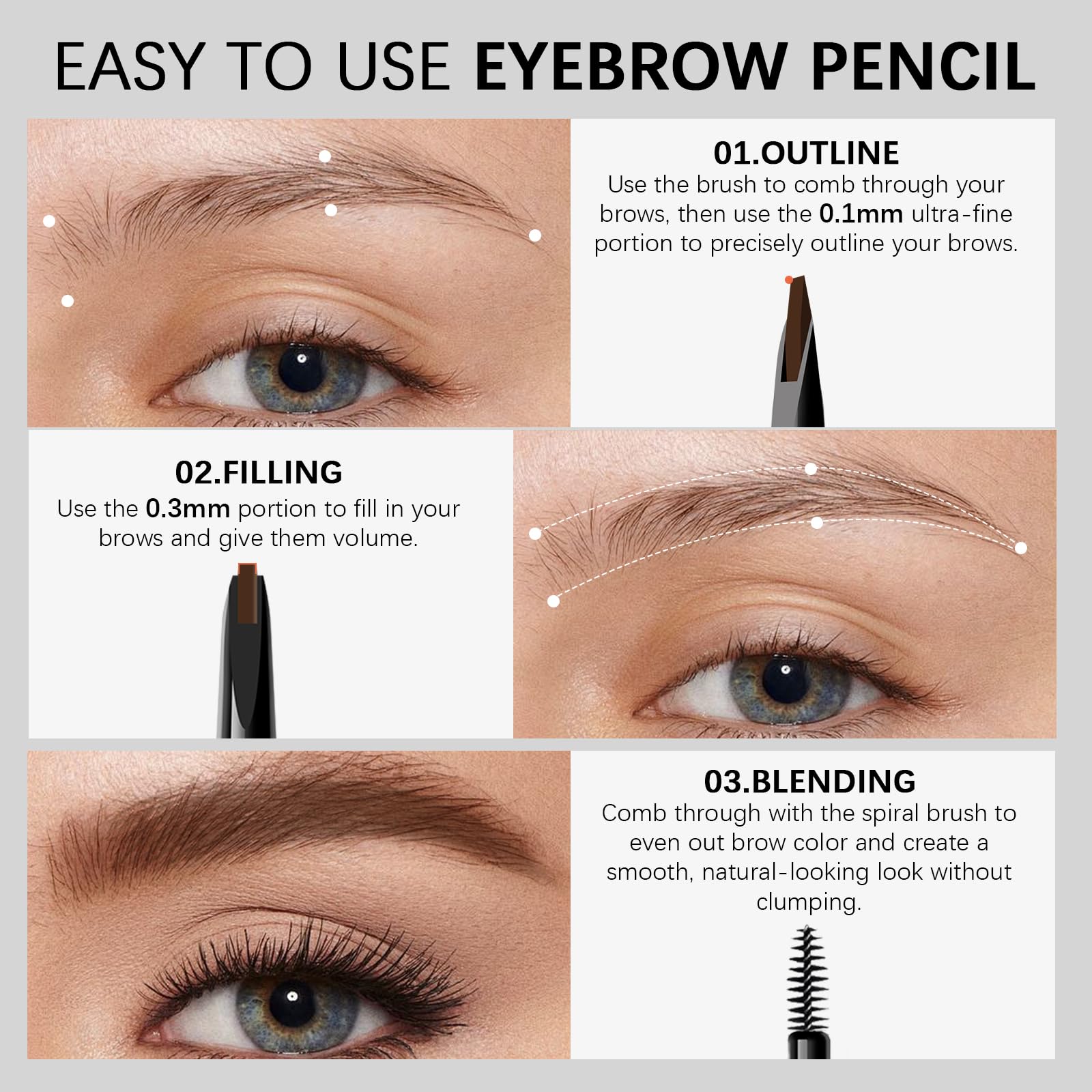 MAVENI Browcharm suitable for both beginners and pros for easy shaping.