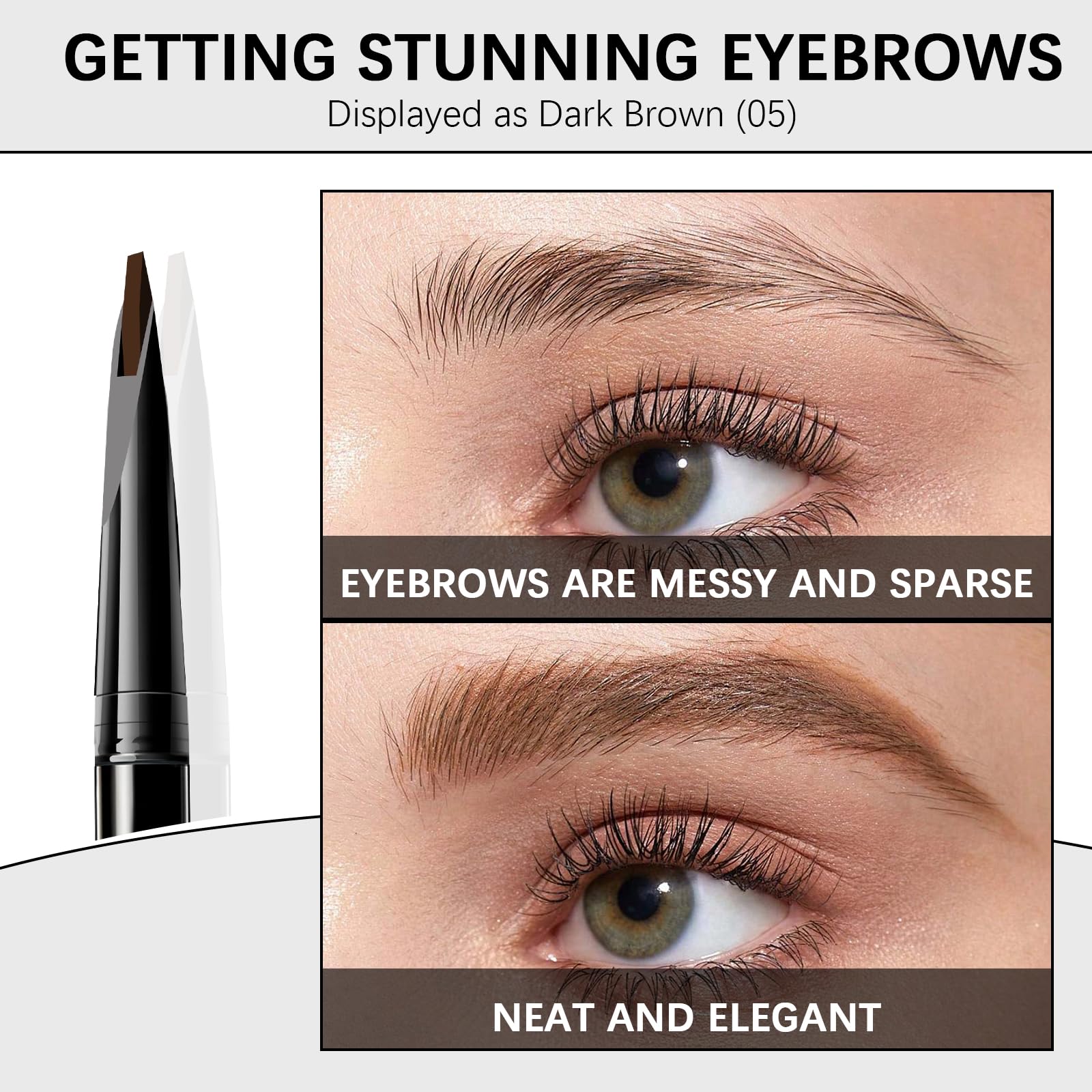 MAVENI Browcharm 04 Red Brown adds warm depth to brows.