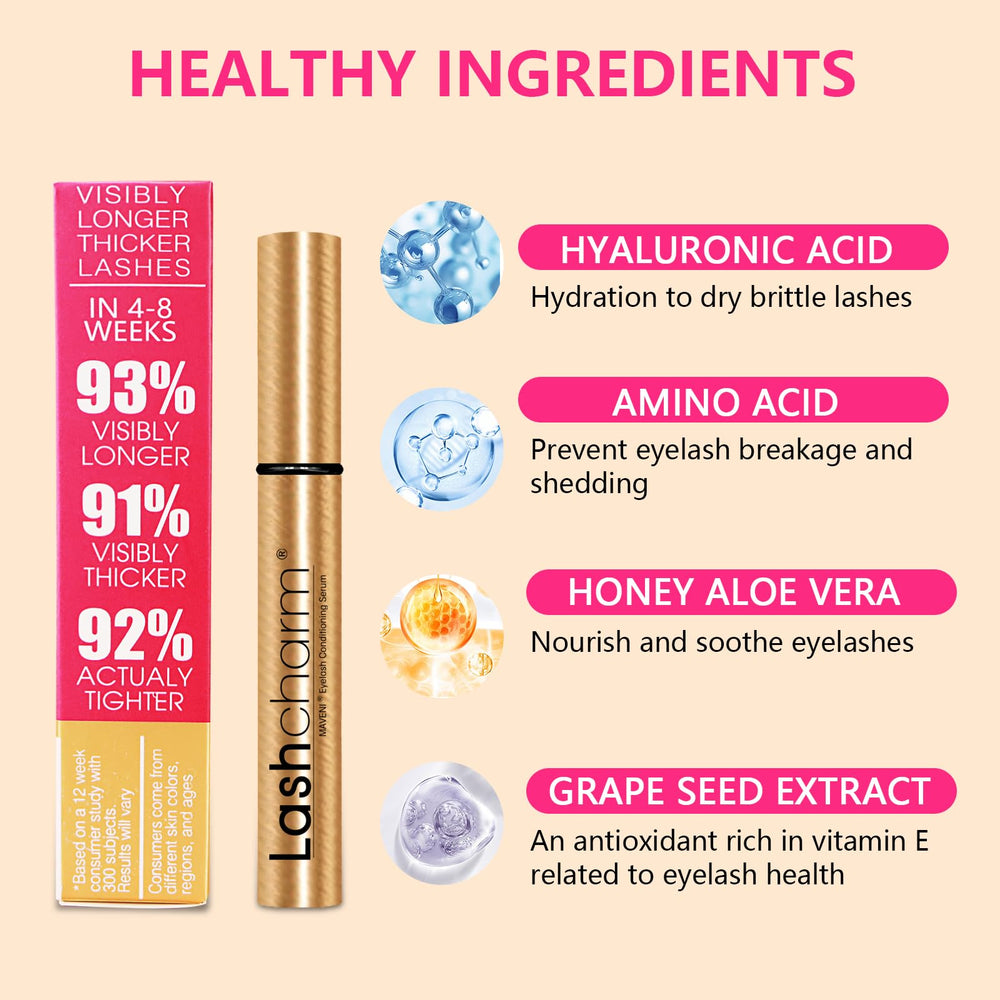 MAVENI lash-enhancing serum daily ritual setup for easy use.