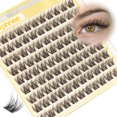 Mavphnee 12mm lash clusters show natural short length for daily wear
