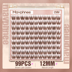Mavphnee 99-cluster pack enabling customizable lash fullness.
