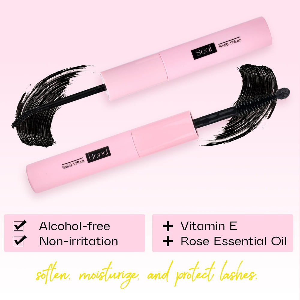 Mavphnee alcohol-free formula with vitamin E and rose oil cares for lashes.