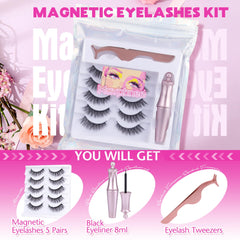 Mavphnee magnetic eyeliner being applied for quick, adhesive-free lash setup.