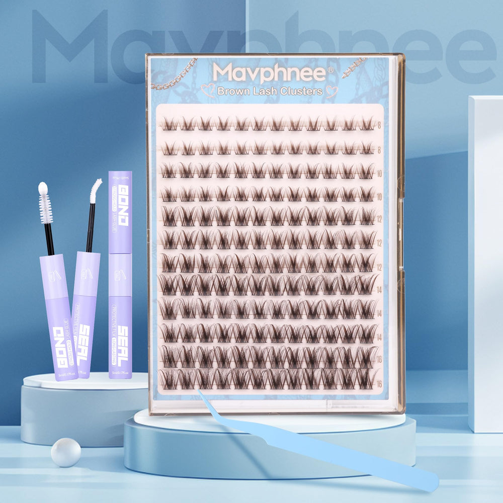 Mavphnee beginner-friendly kit close-up for easy lash application