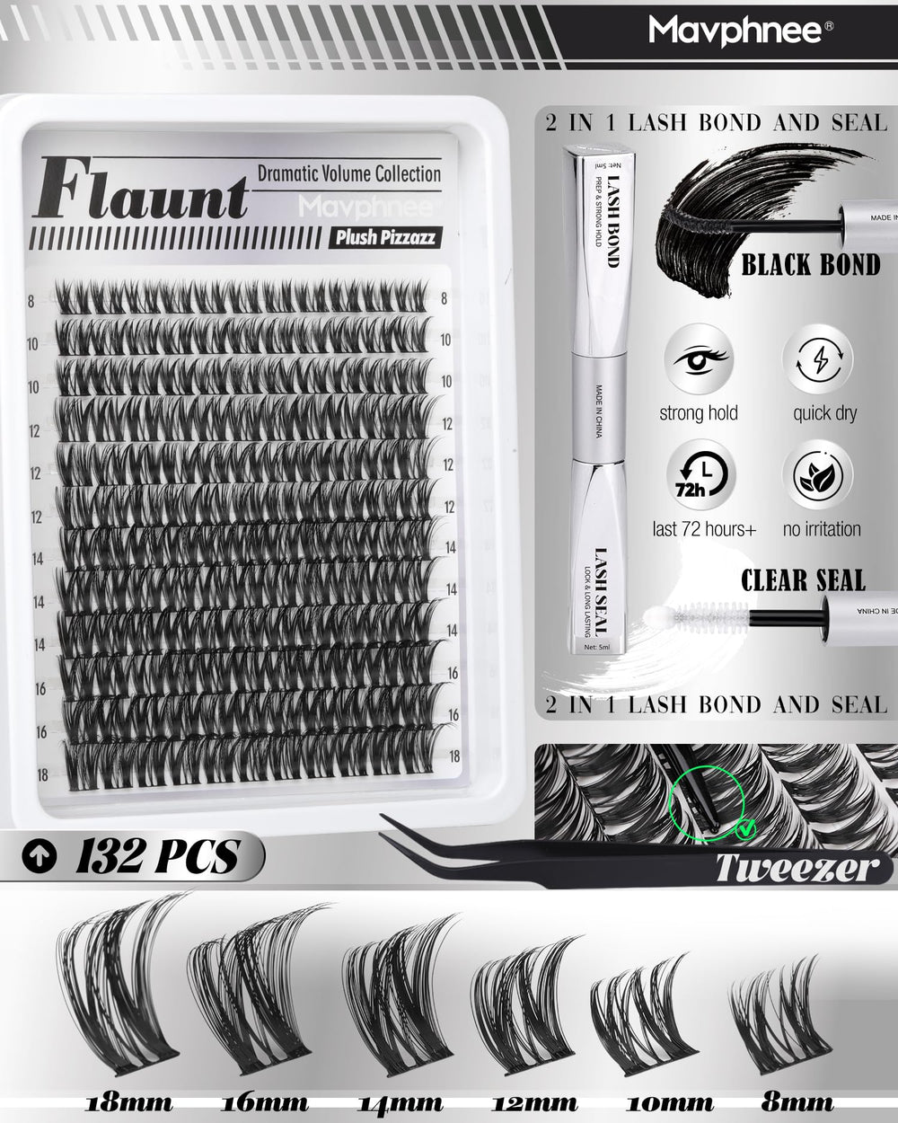 Bond and Seal lash glue for strong, smudge-resistant hold