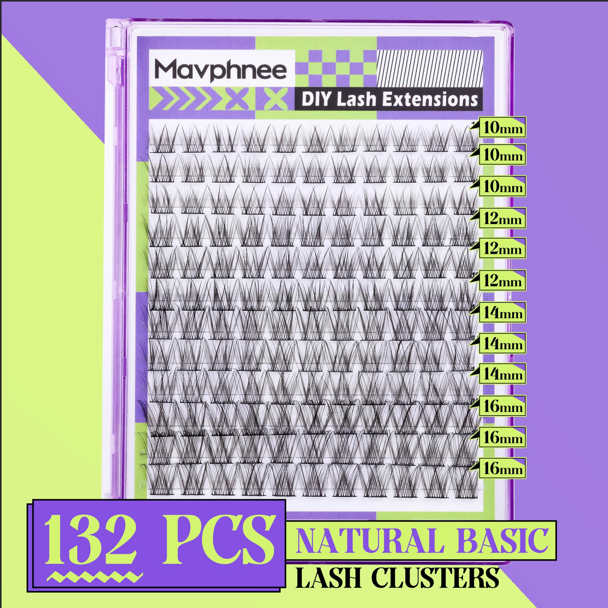 Mavphnee C-Curly lash extension 10-16mm for wispy volume