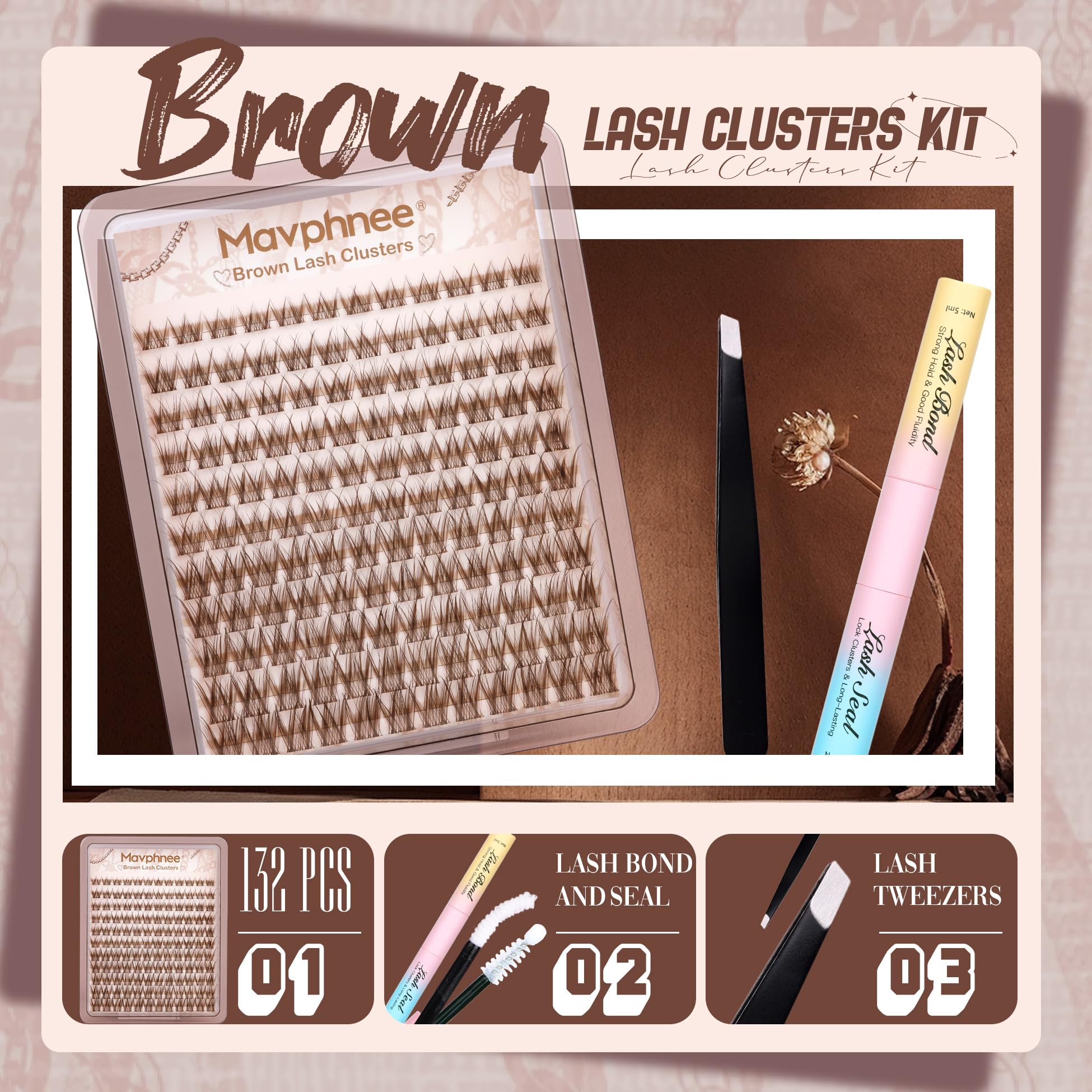 Mavphnee clear bond and seal lash adhesive dries transparent