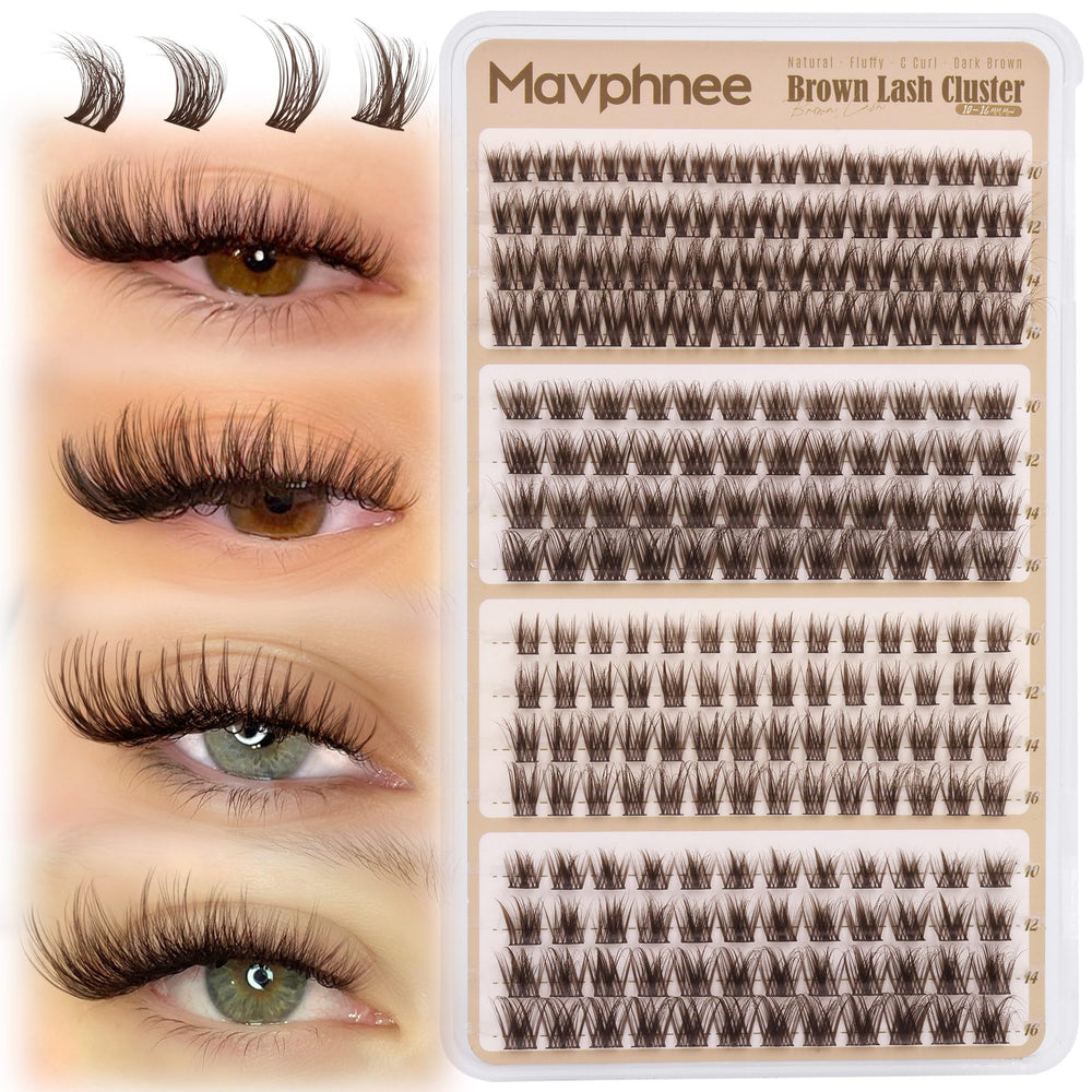 Mavphnee cruelty-free Korean silk fibers keep fluffy yet durable lash clusters