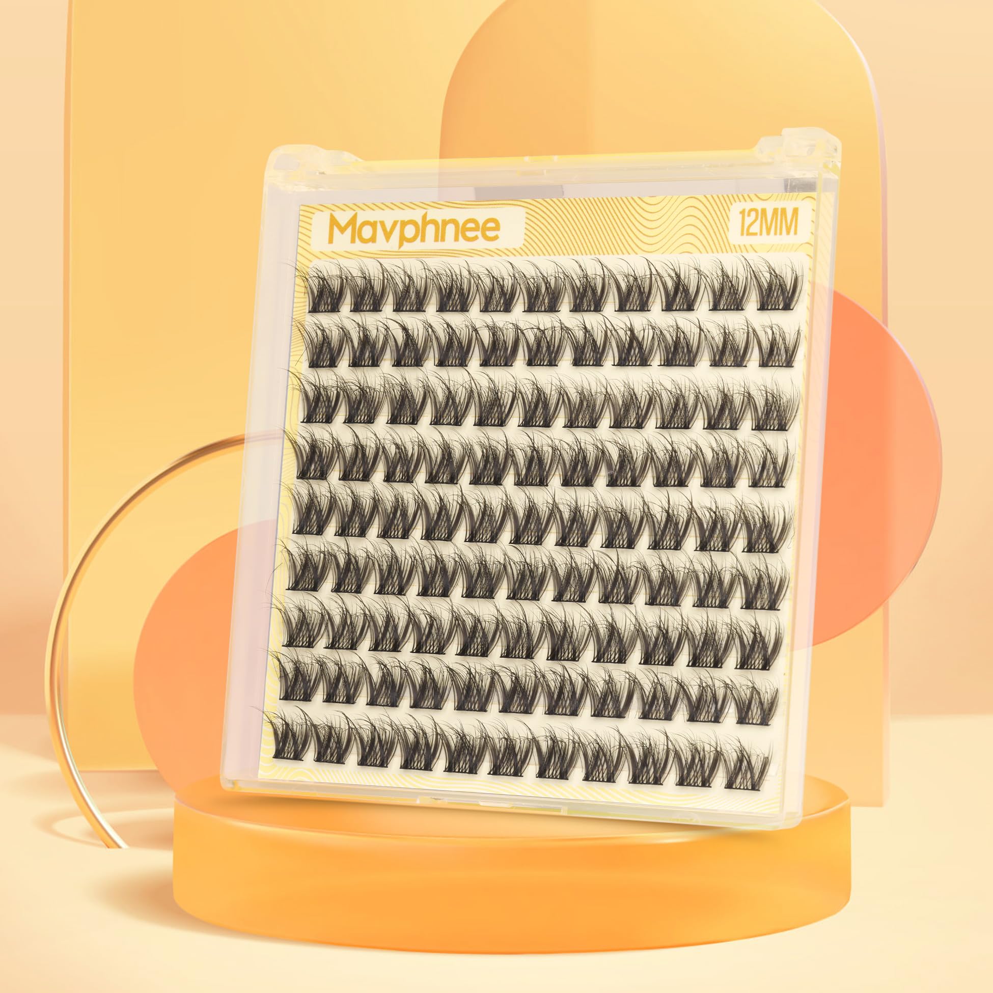 Mavphnee daily-wear natural look clusters blend with real lashes