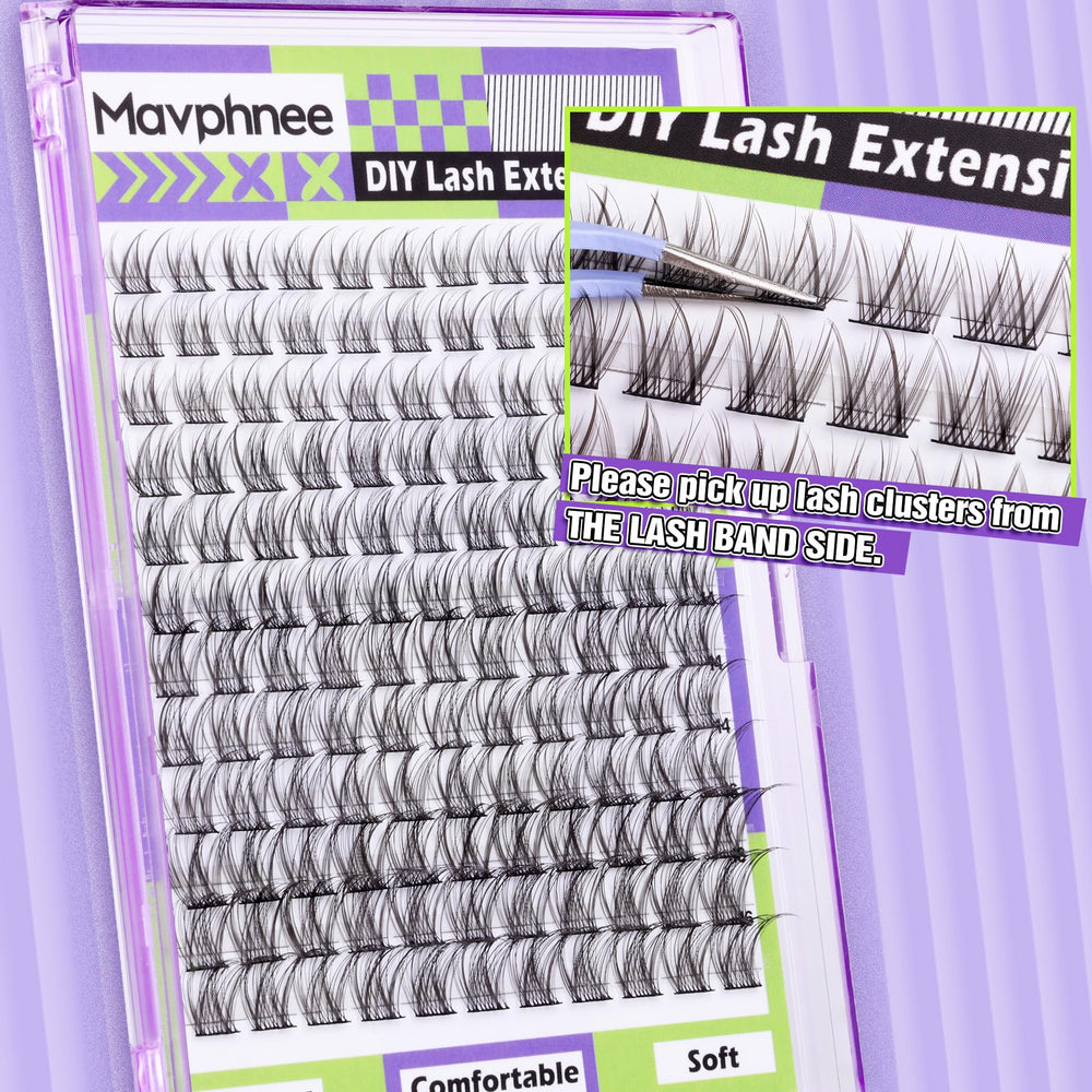 Mavphnee lash clusters pack for beginner-friendly at-home beauty
