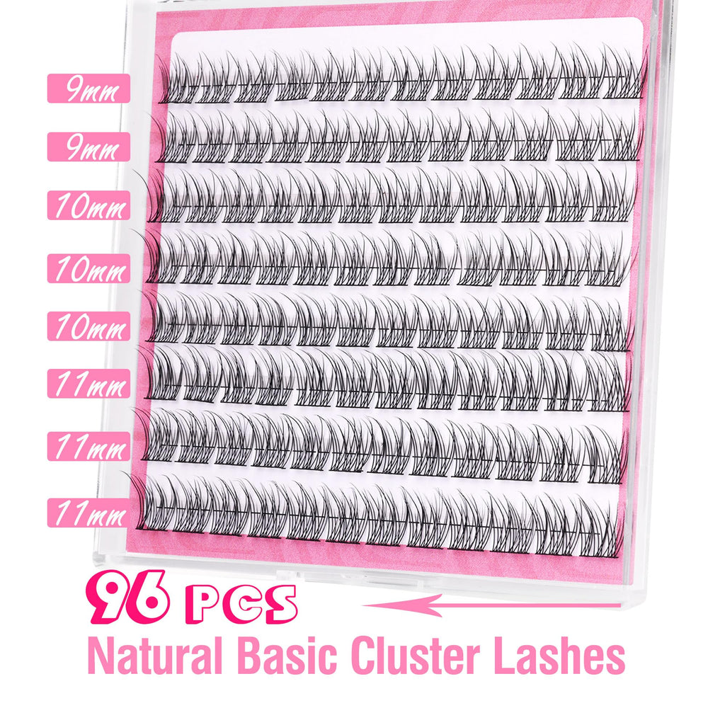 Mavphnee DIY lash extension kit 96 pcs enables quick home enhancement.