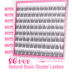 Mavphnee DIY lash extension kit 96 pcs enables quick home enhancement.